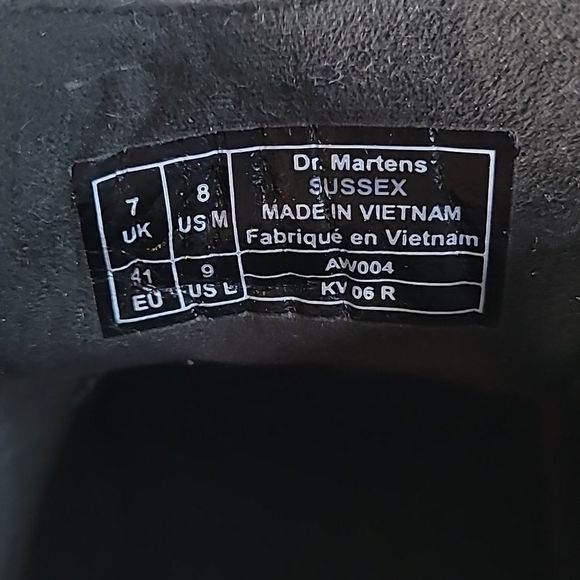 Dr. Martens Industrial SUSSEX Black Leather 3i Chukka Work Boots W9 M8 UK 7 - Picture 9 of 9